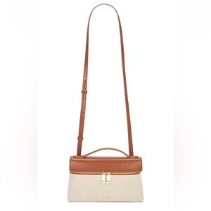 JW PEI Thea Top Handle Bag in Brown Canvas